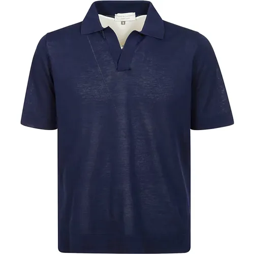 Halbärmeliges Baumwoll-Poloshirt,Polo Shirts - Filippo De Laurentiis - Modalova