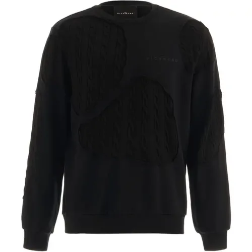 Sweatshirt mit Ton-in-Ton-Dekorationen , Herren, Größe: XL - John Richmond - Modalova