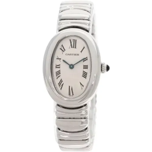 Pre-owned White Gold watches , female, Sizes: ONE SIZE - Cartier Vintage - Modalova