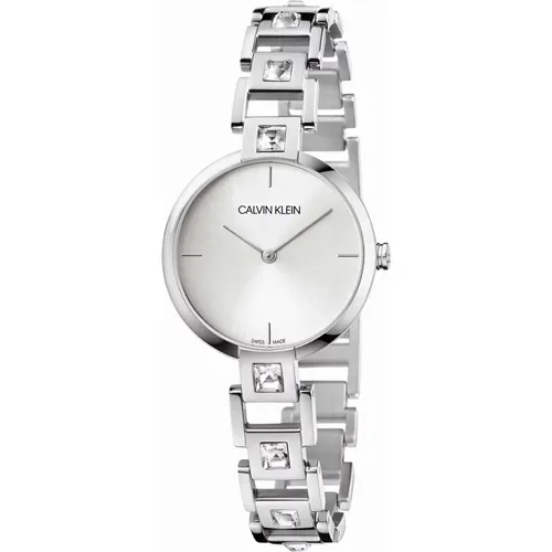 Women`s Silver Dial Steel Watch , female, Sizes: ONE SIZE - Calvin Klein - Modalova