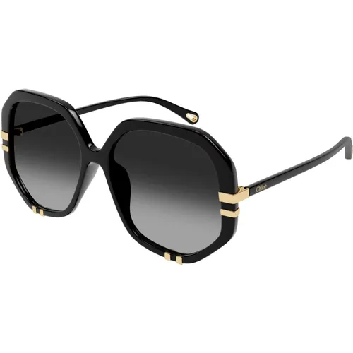Shaded Sunglasses , female, Sizes: 55 MM - Chloé - Modalova