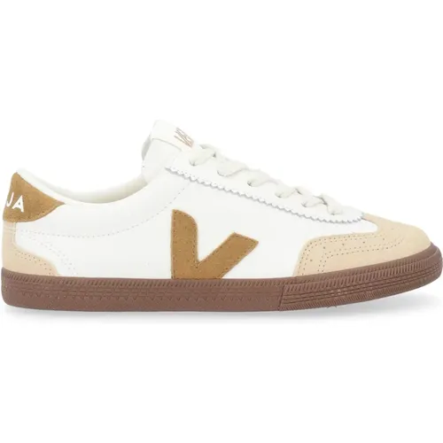 Weiße Leder Zelt Bark Sneakers , Damen, Größe: 36 EU - Veja - Modalova