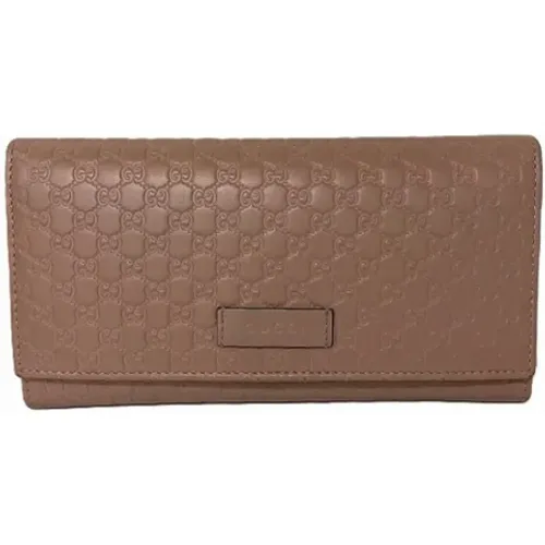 Pre-owned Leather wallets , female, Sizes: ONE SIZE - Gucci Vintage - Modalova