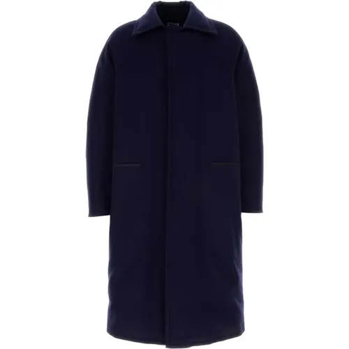 Marineblauer Wollmantel Herrenmode - Z Zegna - Modalova