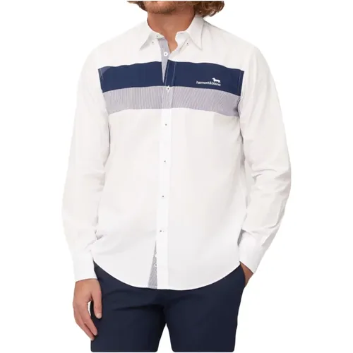 Striped Cotton Shirt , male, Sizes: L, M, 4XL - Harmont & Blaine - Modalova