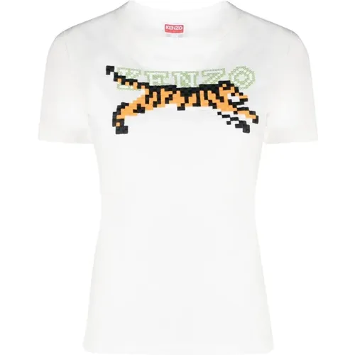 Camiseta Stylisches T-Shirt , Damen, Größe: XS - Kenzo - Modalova