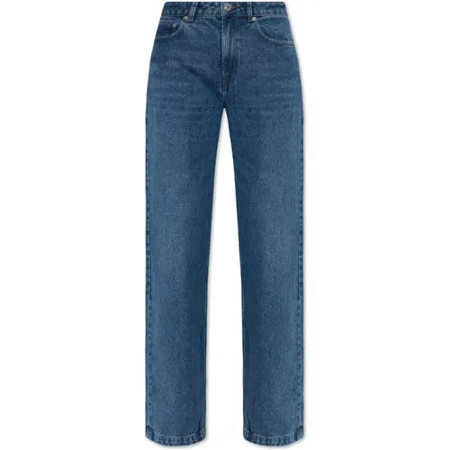 Jeans mit Logo , Damen, Größe: W28 - Ami Paris - Modalova