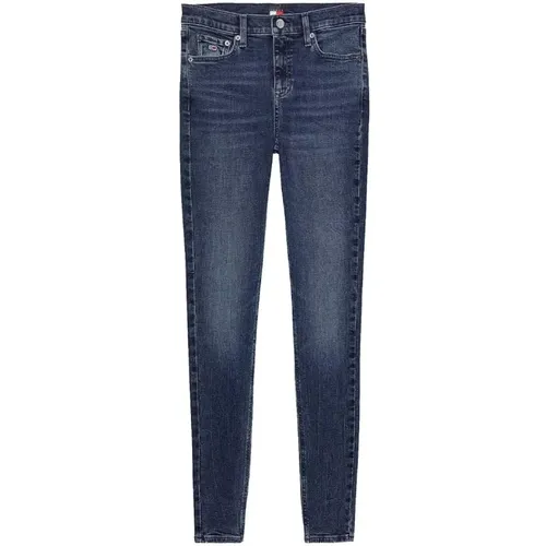 Nora Dark Skinny Pants , female, Sizes: W27 L30, W30 L30, W25 L30, W26 L30, W28 L30, W29 L30 - Tommy Hilfiger - Modalova