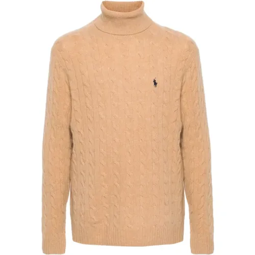 Wool-Cashmere Turtleneck Sweater , male, Sizes: L - Polo Ralph Lauren - Modalova