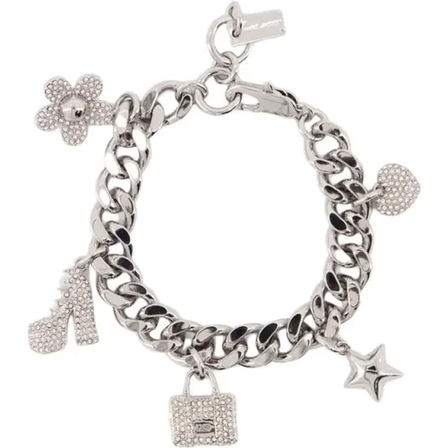 Iconic Silver Pave Bracelet - Metal , female, Sizes: ONE SIZE - Marc Jacobs - Modalova