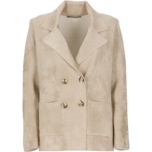 Corduroy Blazer Woman Peak Lapel , female, Sizes: M, S - D.Exterior - Modalova