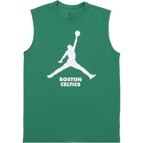 Boston Celtics Tee Celebration Logo , Herren, Größe: XL - Jordan - Modalova