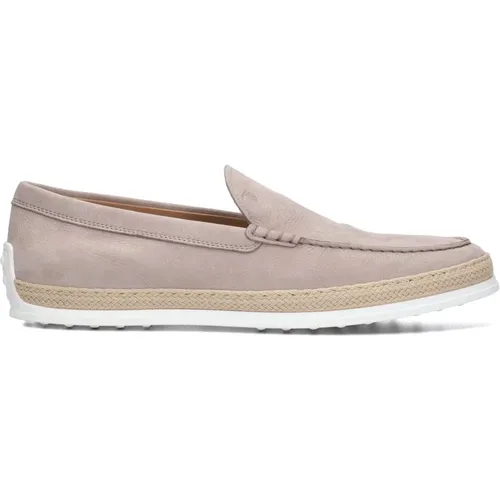 Herren Slip-On Schuhe Taupe Nubuk , Herren, Größe: 48 EU - TOD'S - Modalova