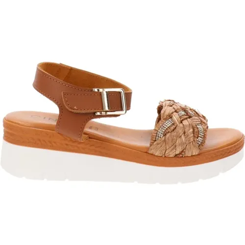 Leather Summer Sandals , female, Sizes: 4 UK - Cinzia Soft - Modalova