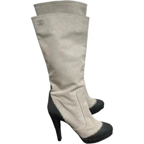 Pre-owned Suede boots , female, Sizes: 5 UK - Chanel Vintage - Modalova