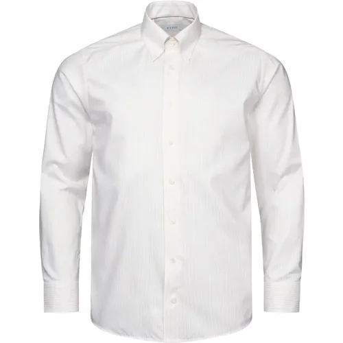Striped Signature Oxford Shirt , male, Sizes: 3XL, 2XL, 5XL, XL, L, 4XL, M - Eton - Modalova