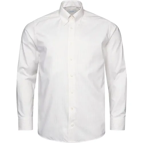 Striped Signature Oxford Shirt , male, Sizes: 3XL, 2XL, 5XL, XL, L, M - Eton - Modalova