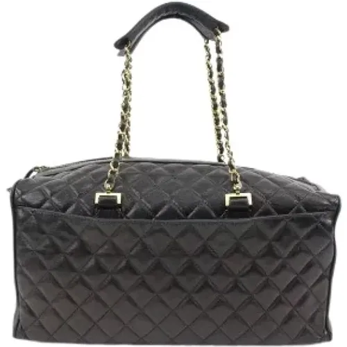 Italian Leather Chanel Bags, Pre-owned , female, Sizes: ONE SIZE - Chanel Vintage - Modalova