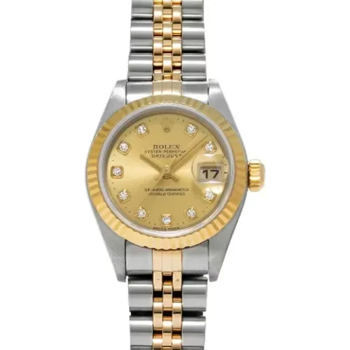 Pre-owned Stainless Steel watches , female, Sizes: ONE SIZE - Rolex Vintage - Modalova