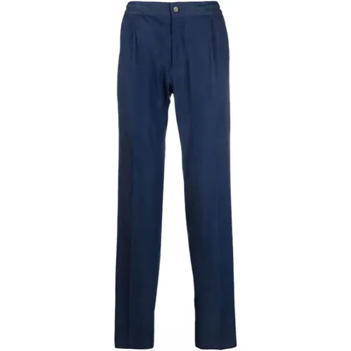 Blaue entspannte elastische Jeans - Kiton - Modalova