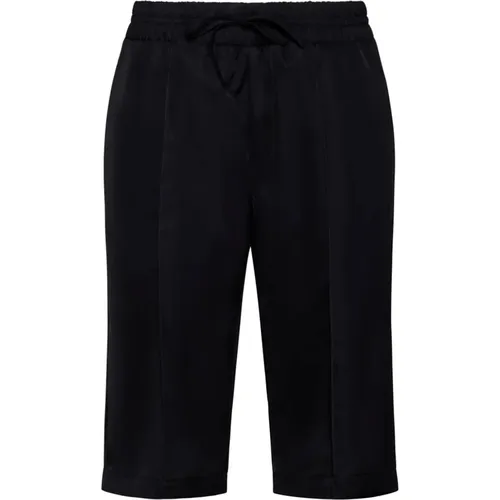 Schwarze Shorts mit Elastischem Bund - Jil Sander - Modalova