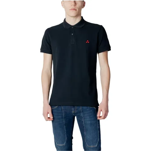 Blaues Polo Shirt mit Kurzen Ärmeln , Herren, Größe: XL - Peuterey - Modalova