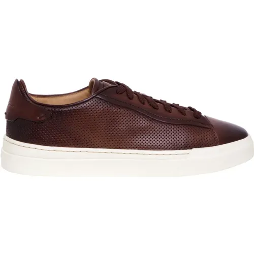 Sportliche Ledersneakers Santoni - Santoni - Modalova