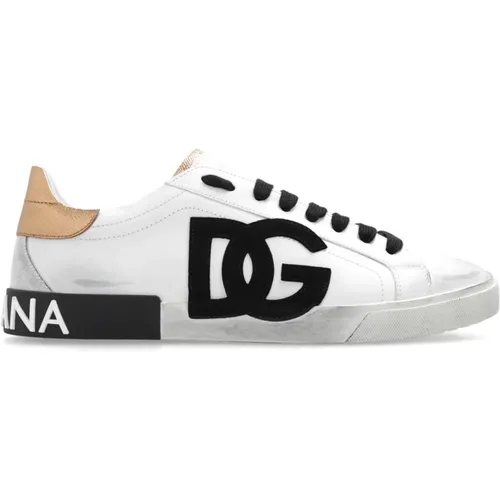 Portofino Sneakers , Herren, Größe: 43 EU - Dolce & Gabbana - Modalova