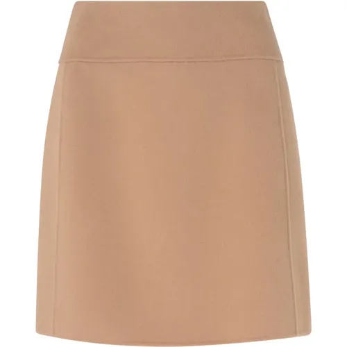 Ecru Pleated Skirt , female, Sizes: 2XS, S - Max Mara - Modalova