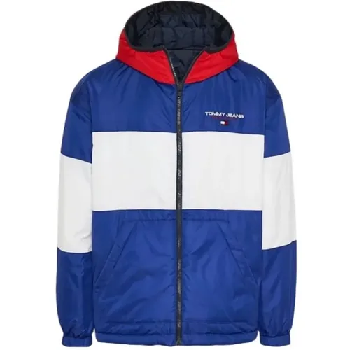 Men's Tjm Reversible Quilted Jacket Tommy Jeans , male, Sizes: XL, M, L, 2XL, S - Tommy Hilfiger - Modalova