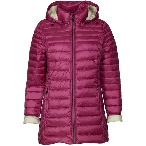 Quilted Light Down Jacket /Sand , female, Sizes: XL, 2XL, 4XL, 3XL - Danwear - Modalova