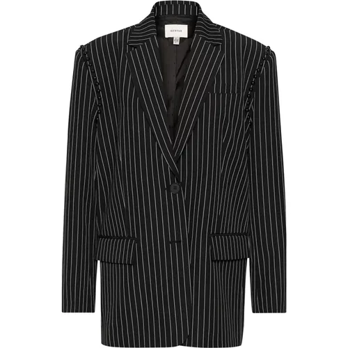 Pinstripe Oversized Blazer Jacket , female, Sizes: M/L, XS/S - Gestuz - Modalova