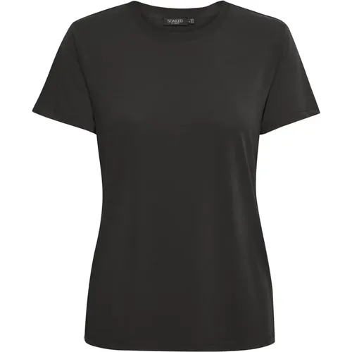 T-Shirts , female, Sizes: XL, L, XS, S, 2XL, M - Soaked in Luxury - Modalova