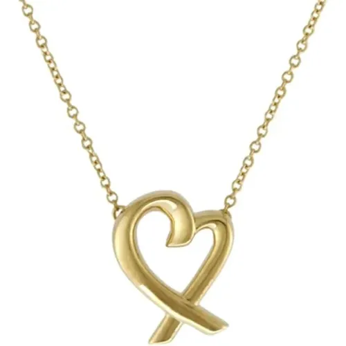 Pre-owned Gold necklaces , female, Sizes: ONE SIZE - Tiffany & Co. Pre-owned - Modalova