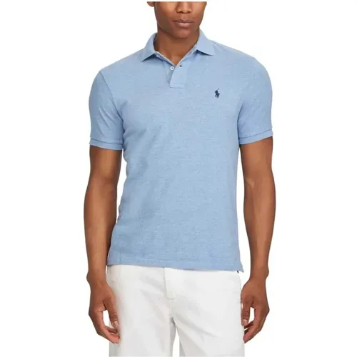 Polo-T-Shirt mit kurzen Ärmeln Custom Slim Fit , Herren, Größe: S - Ralph Lauren - Modalova