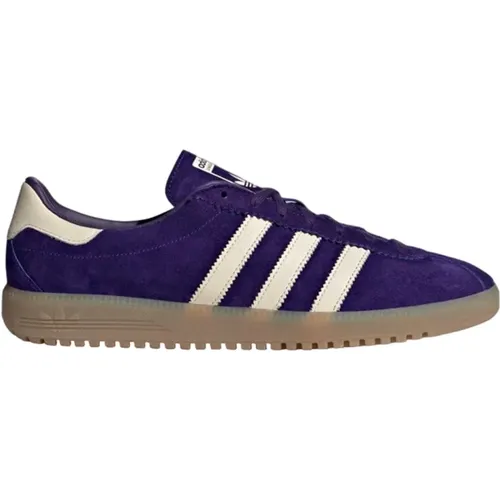 Suede Sneakers with Signature Stripes , male, Sizes: 10 1/2 UK - Adidas - Modalova