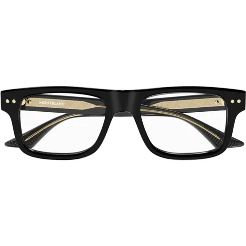 Snowcap Large Eyeglass Frames , male, Sizes: 53 MM - Montblanc - Modalova