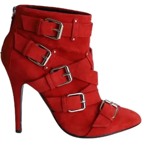 Pre-owned Leather boots , female, Sizes: 7 1/2 UK - Giuseppe Zanotti Pre-owned - Modalova