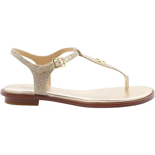 Stilvolle Flache Sandalen für Frauen , Damen, Größe: 38 1/2 EU - Michael Kors - Modalova