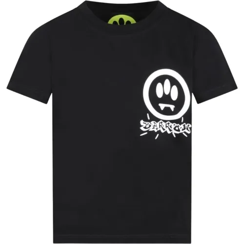 Schwarzes T-Shirt mit Palmenprint für Kinder - Barrow - Modalova