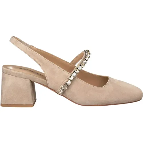 Rhinestone Strap Heeled Shoe , female, Sizes: 7 UK, 5 UK, 4 UK, 6 UK, 3 UK - Alma en Pena - Modalova