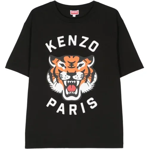 Schwarze T-Shirts und Polos , Herren, Größe: S - Kenzo - Modalova