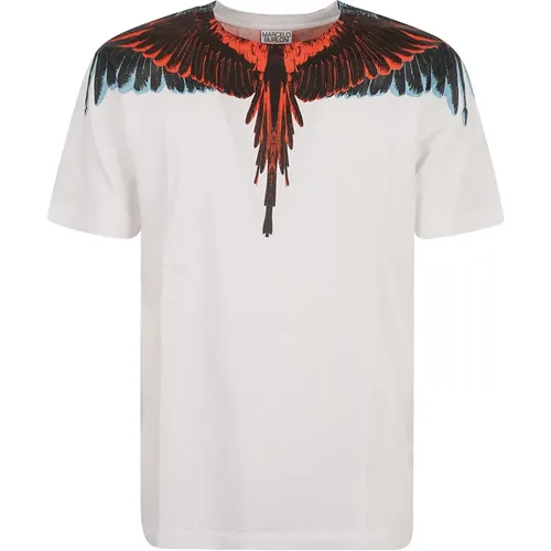 Icon Wings T-shirts and Polos , male, Sizes: S, M - Marcelo Burlon - Modalova