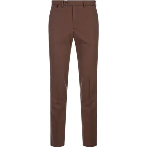 Cotton-Lyocell Trousers Mid-Rise , male, Sizes: 2XL, 3XL, 4XL, XL - PT Torino - Modalova