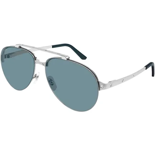 Stylish Sunglasses for Chic Look , unisex, Sizes: ONE SIZE - Cartier - Modalova