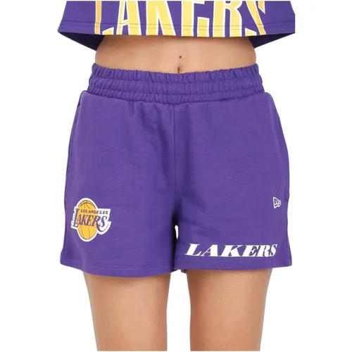 LA Lakers NBA Team Logo Lila Shorts - new era - Modalova