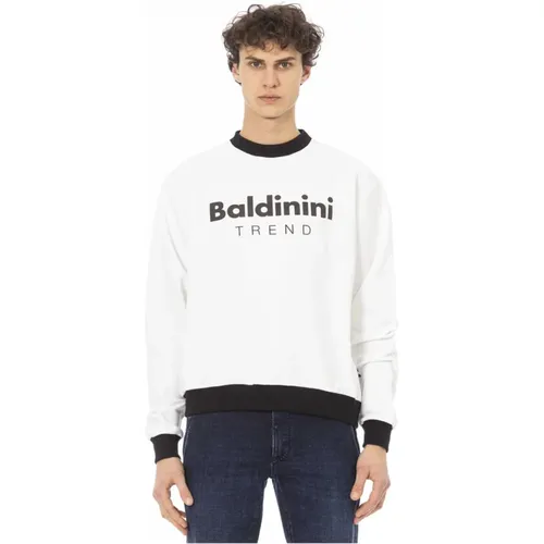 Langarm-Sweatshirt mit Frontlogo,Langarm Logo Front Sweatshirt - Baldinini - Modalova