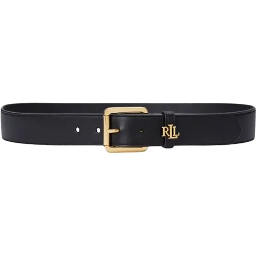 Logo Keeper Leather Belt , female, Sizes: XS, L, S - Ralph Lauren - Modalova