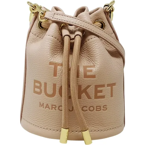Rose Leather Micro Bucket Bag , female, Sizes: ONE SIZE - Marc Jacobs - Modalova