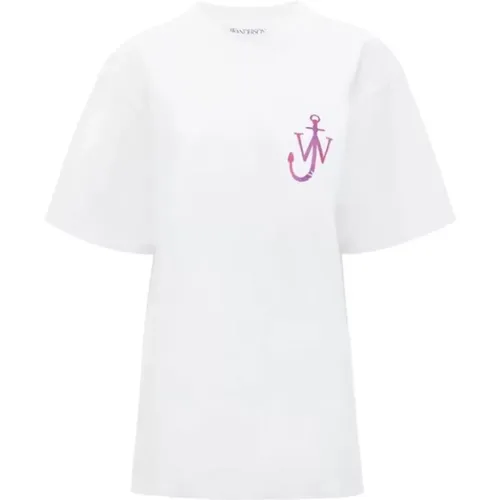Weiße T-Shirts und Polos , Damen, Größe: 2XS - JW Anderson - Modalova